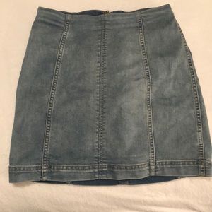 Free People denim skirt